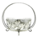 Sugar bowl, postmodernism, silver-plated brass, HEFRA, Poland, 1970s