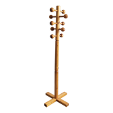Vintage pine coat rack 1970