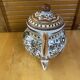 Old Apothecary Pot Coimbra Faience Polychrome Ceramic Portugal