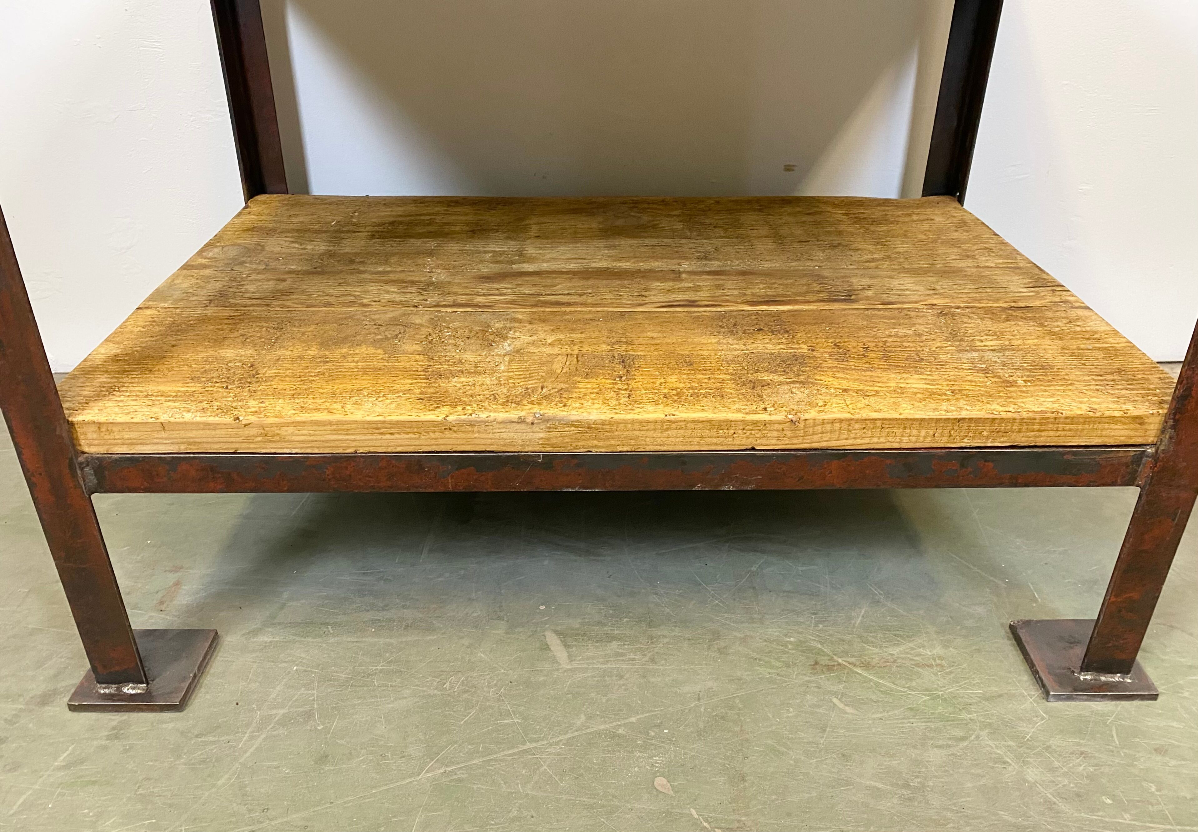 Red Industrial Coffee Table, 1960s