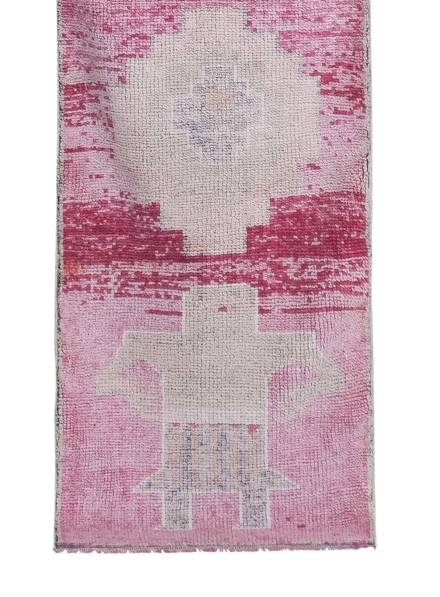 Vintage Turkish hallway rug 91x300 cm