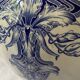 Antique art nouveau pitcher, “Orchid” model, signed BFK – Choisy-le-Roi,