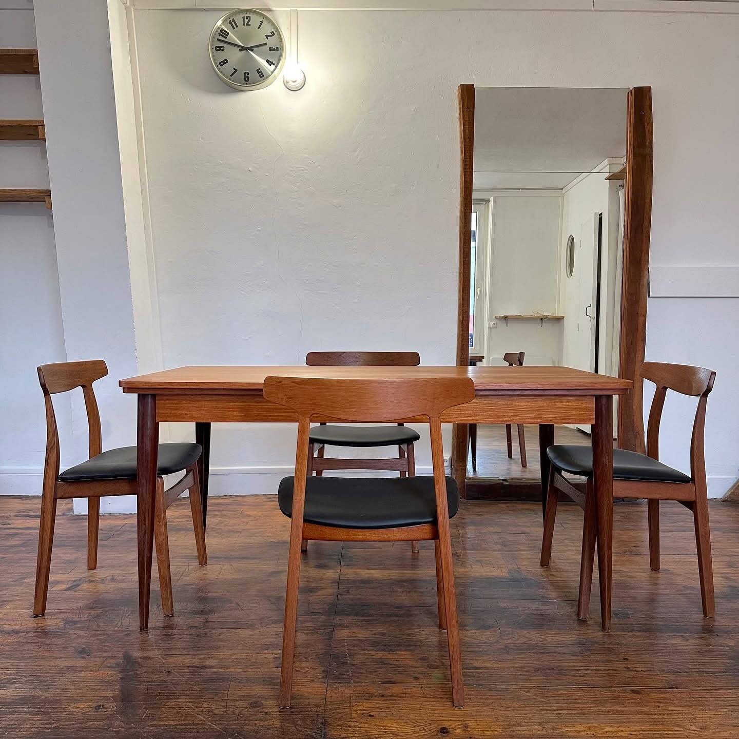 Extensible table by Oswald Vermaercke, 1960