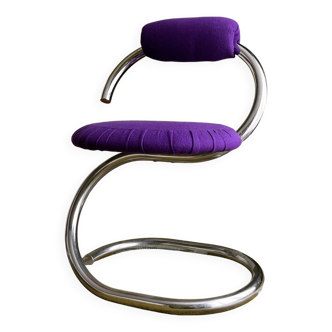 Vintage 70s chrome cobra chair Giotto Stoppino Kvadrat
