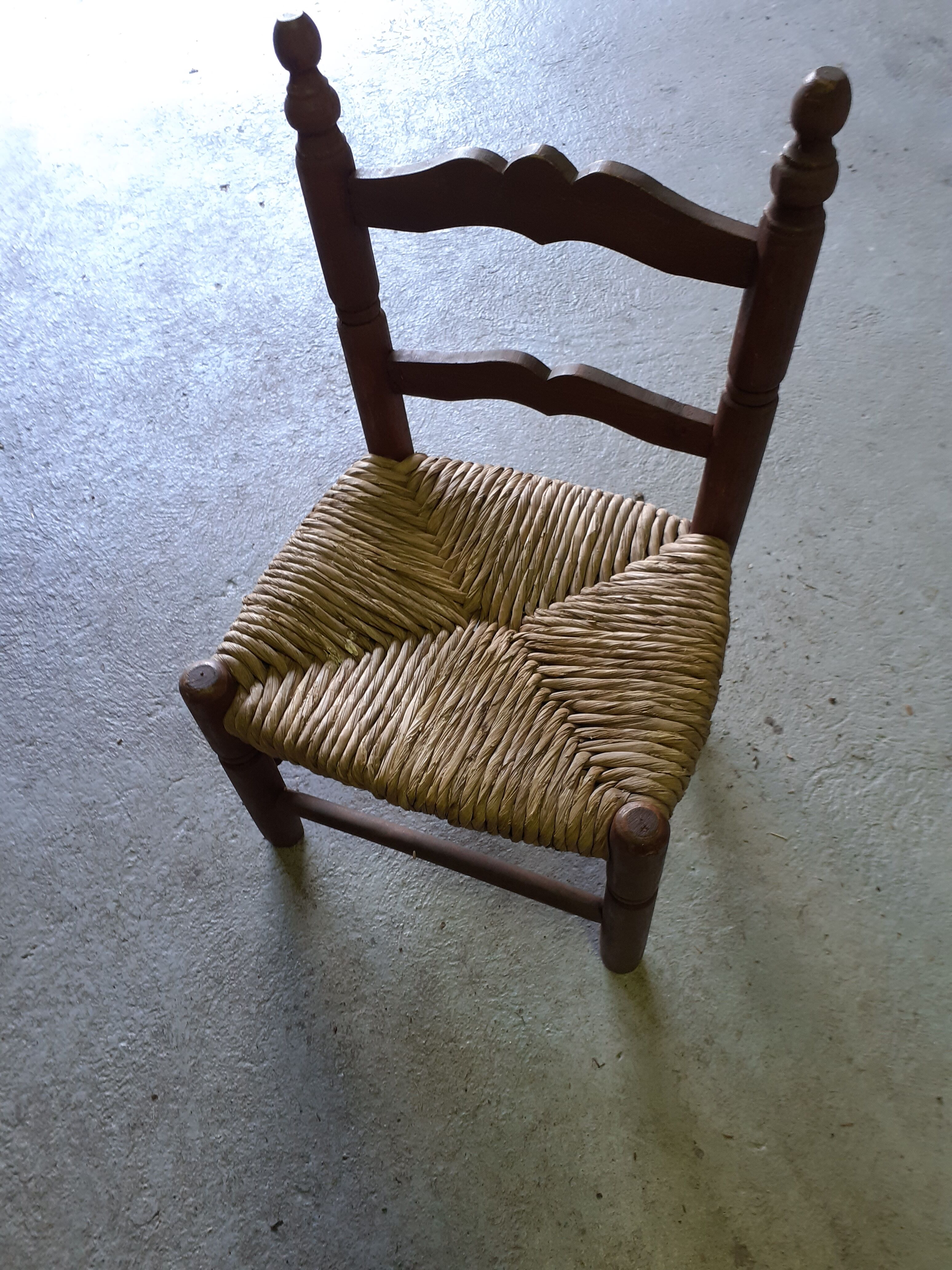 Children's chair paid wood
