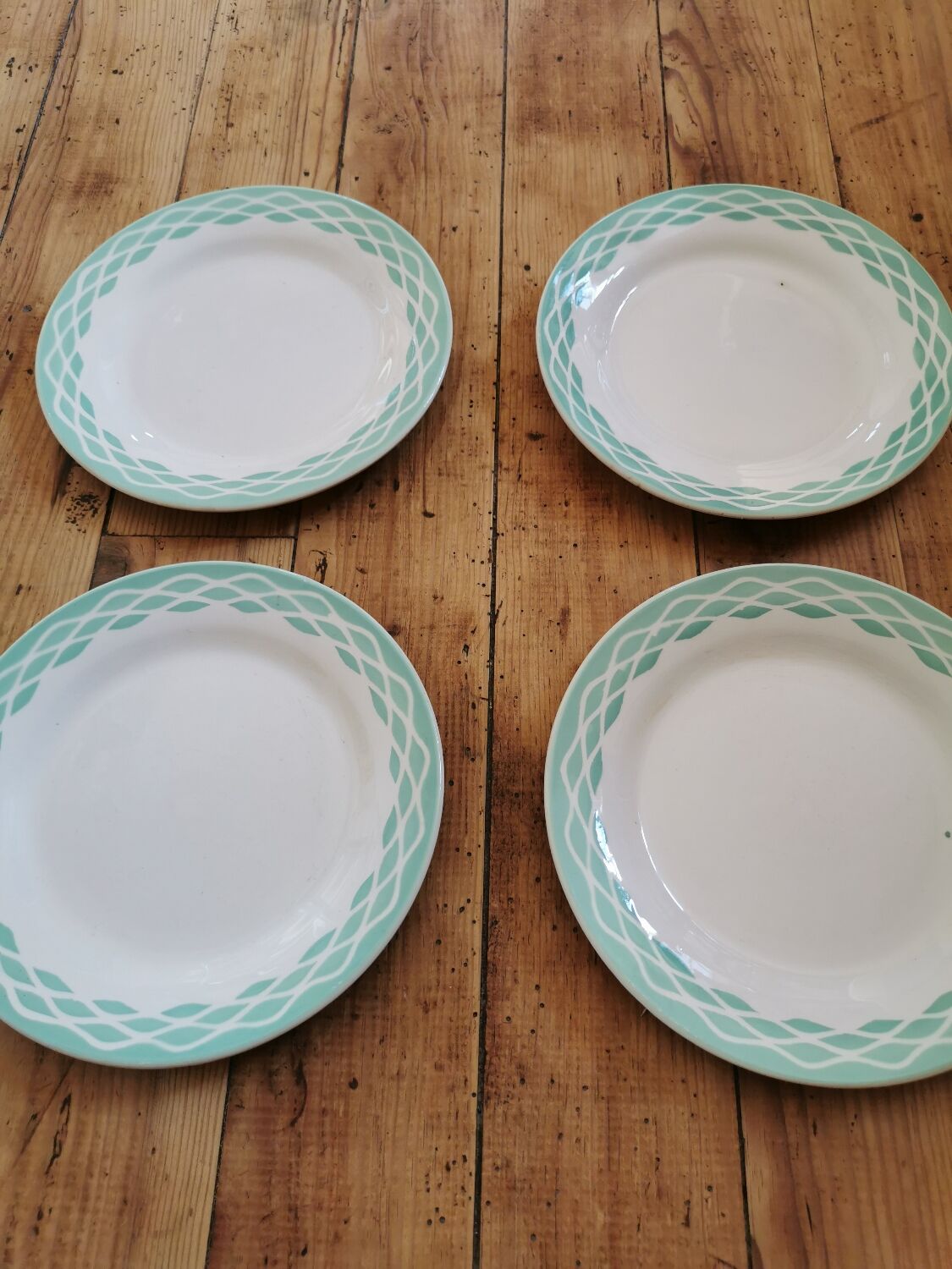 Vintage dessert plates Digoin Lola