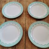 Vintage dessert plates Digoin Lola