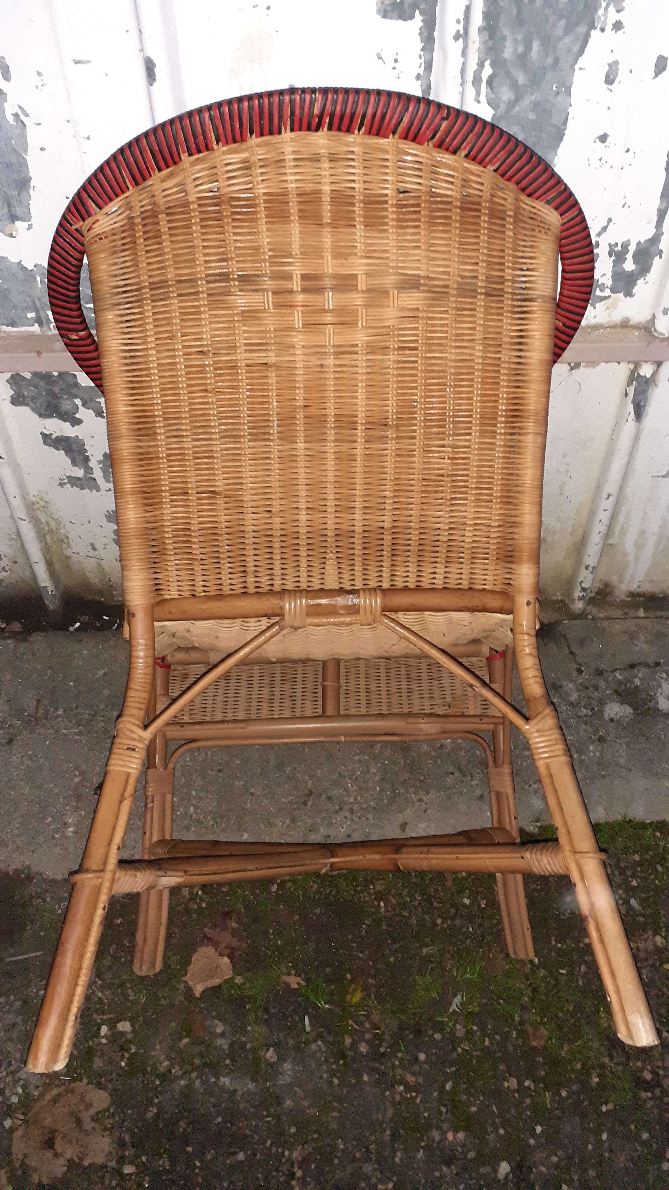 Rattan armchair