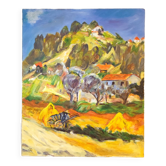 Huile sur toile paysage de Provence