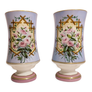 Paire vases 19th France - saint louis