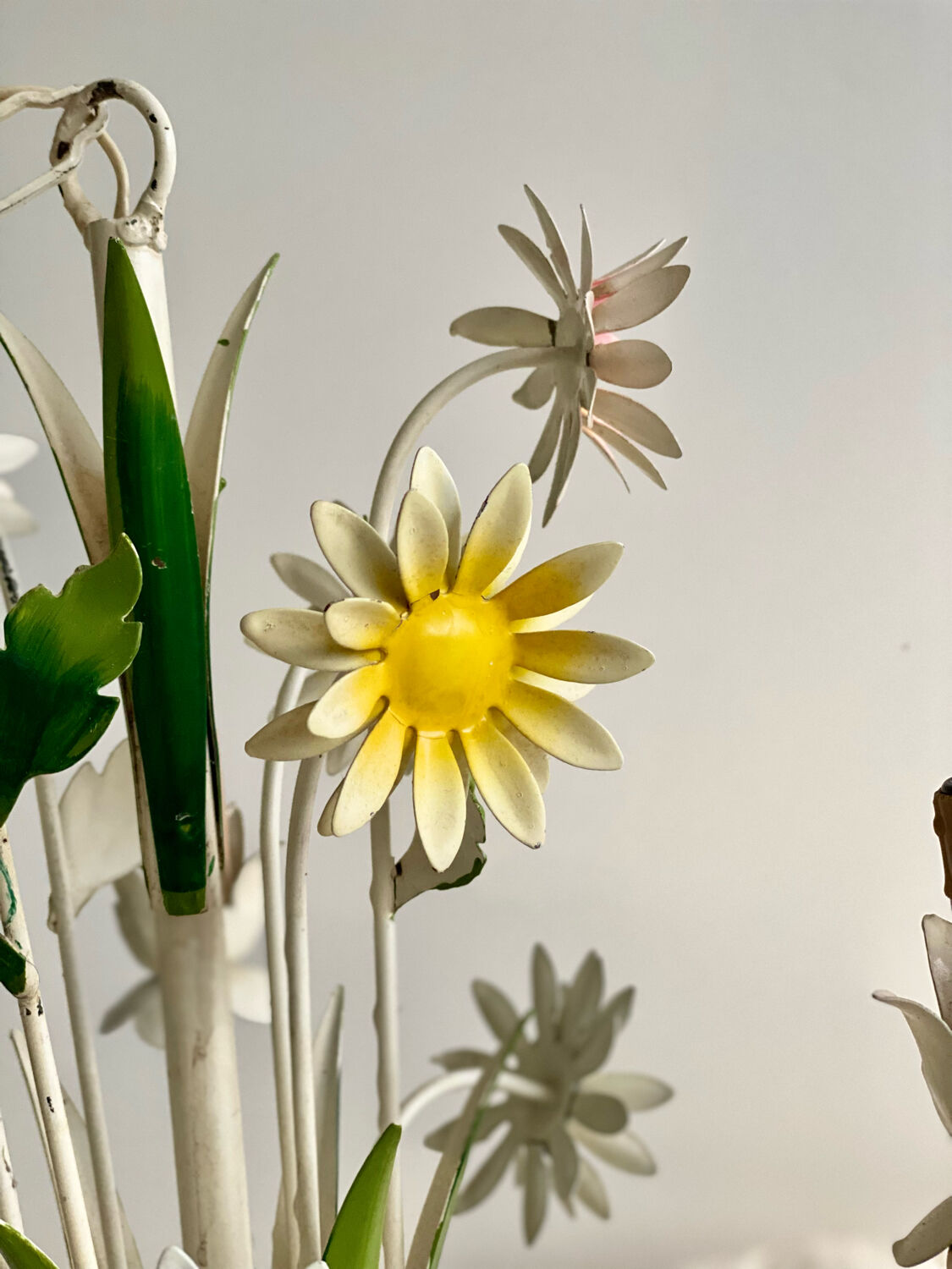 Daisy chandelier in sheet metal