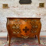 Chest of drawers stamped in marquetry Louis XV style