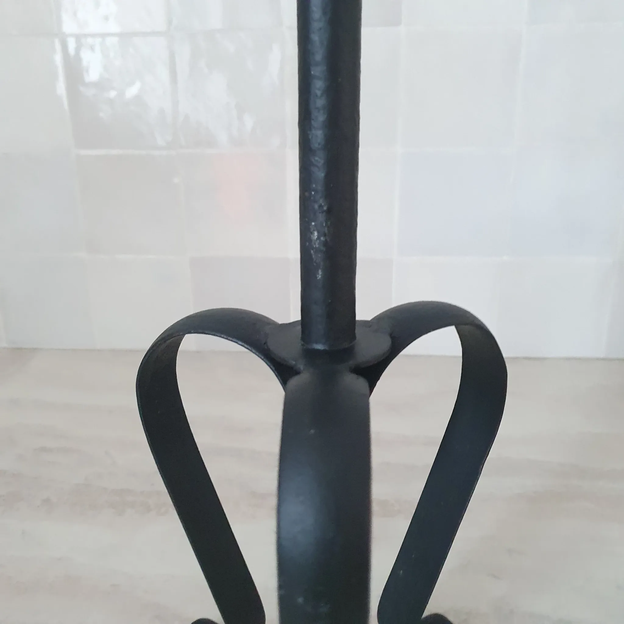 Large metal candlestick