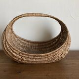 XL wicker gondola basket 1960