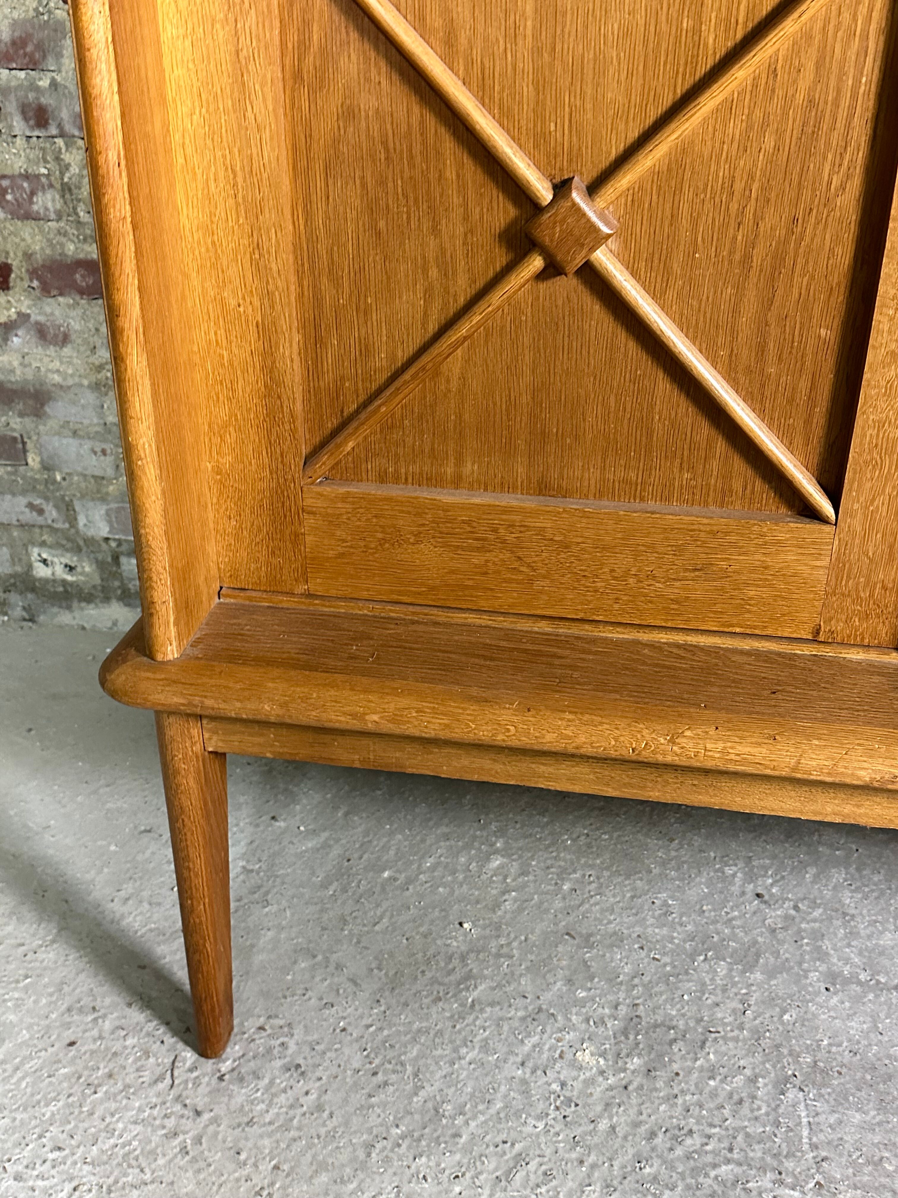 Vintage 1950 oak storage unit / secretary