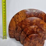 Door letters art deco bramble of walnut