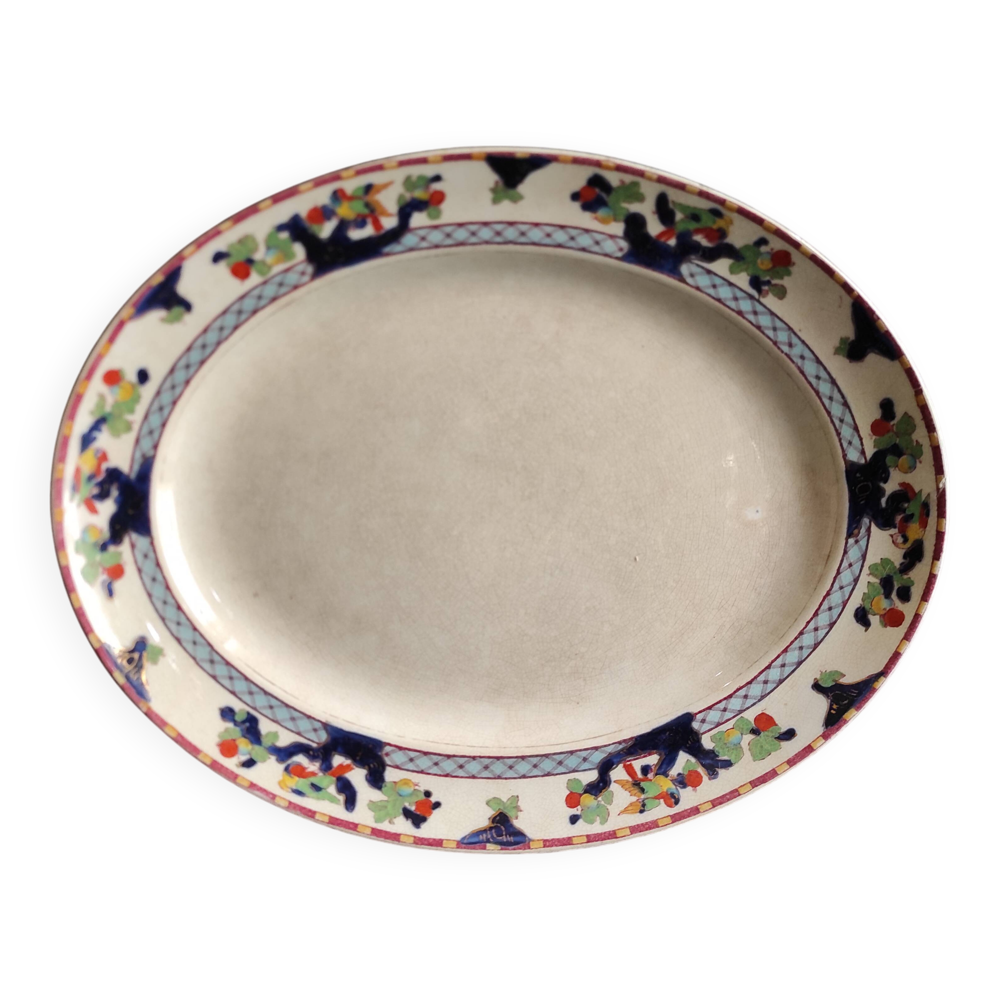 Losol Ware Keeling & Co. oval serving plate, Beverley, England, Burslem , 1