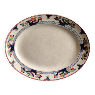 Assiette de service ovale Losol Ware Keeling & Co., Beverley, Angleterre, Burslem