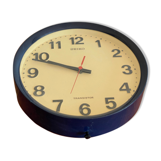 Blue Seiko round clock