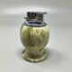1960s mid-century modern Italian onyx smoking set with table lighter & ashtray