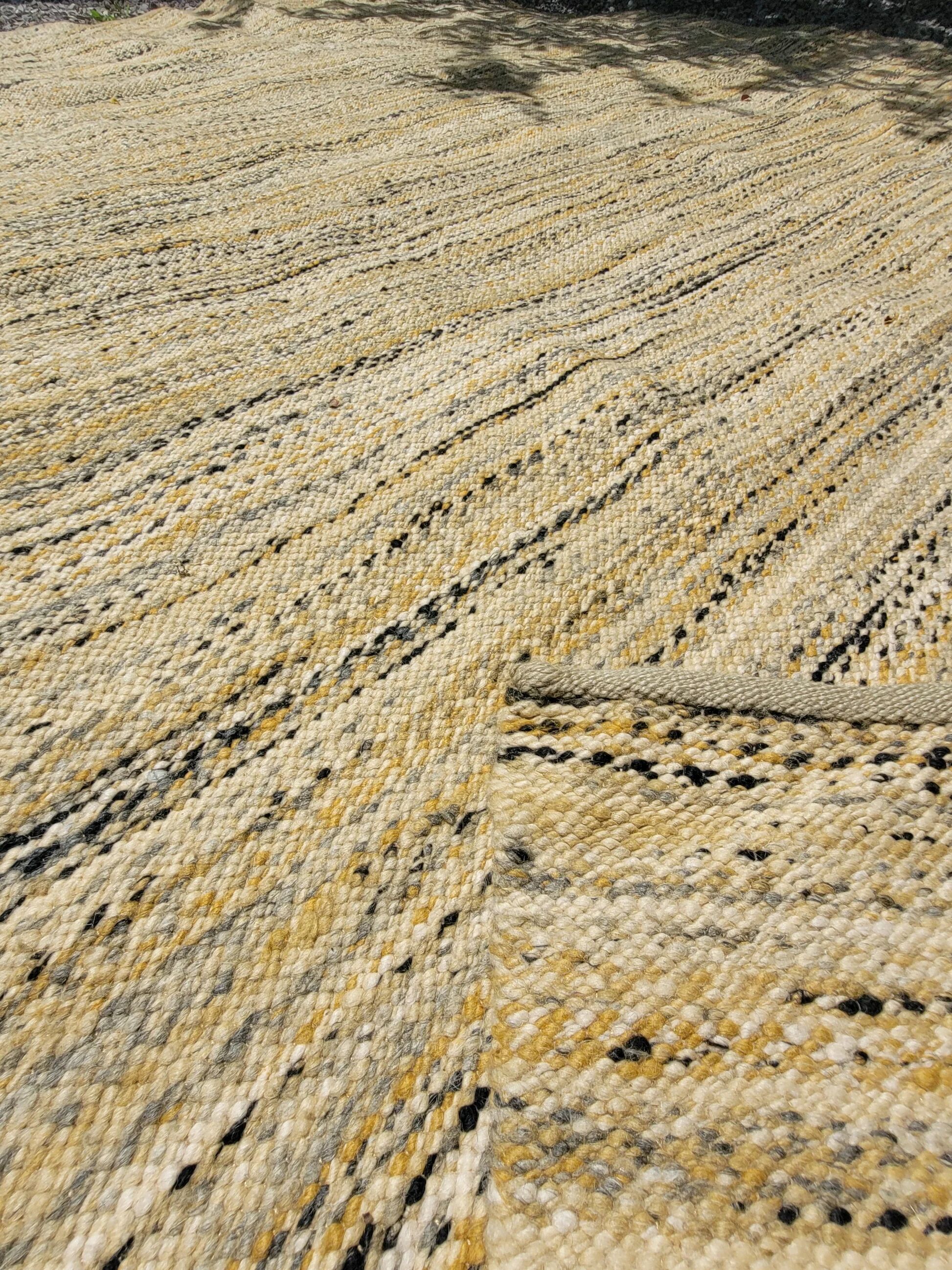 Vintage woven wool rug