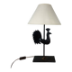 Wrought iron rooster lamp, brutalist, vintage, 1970