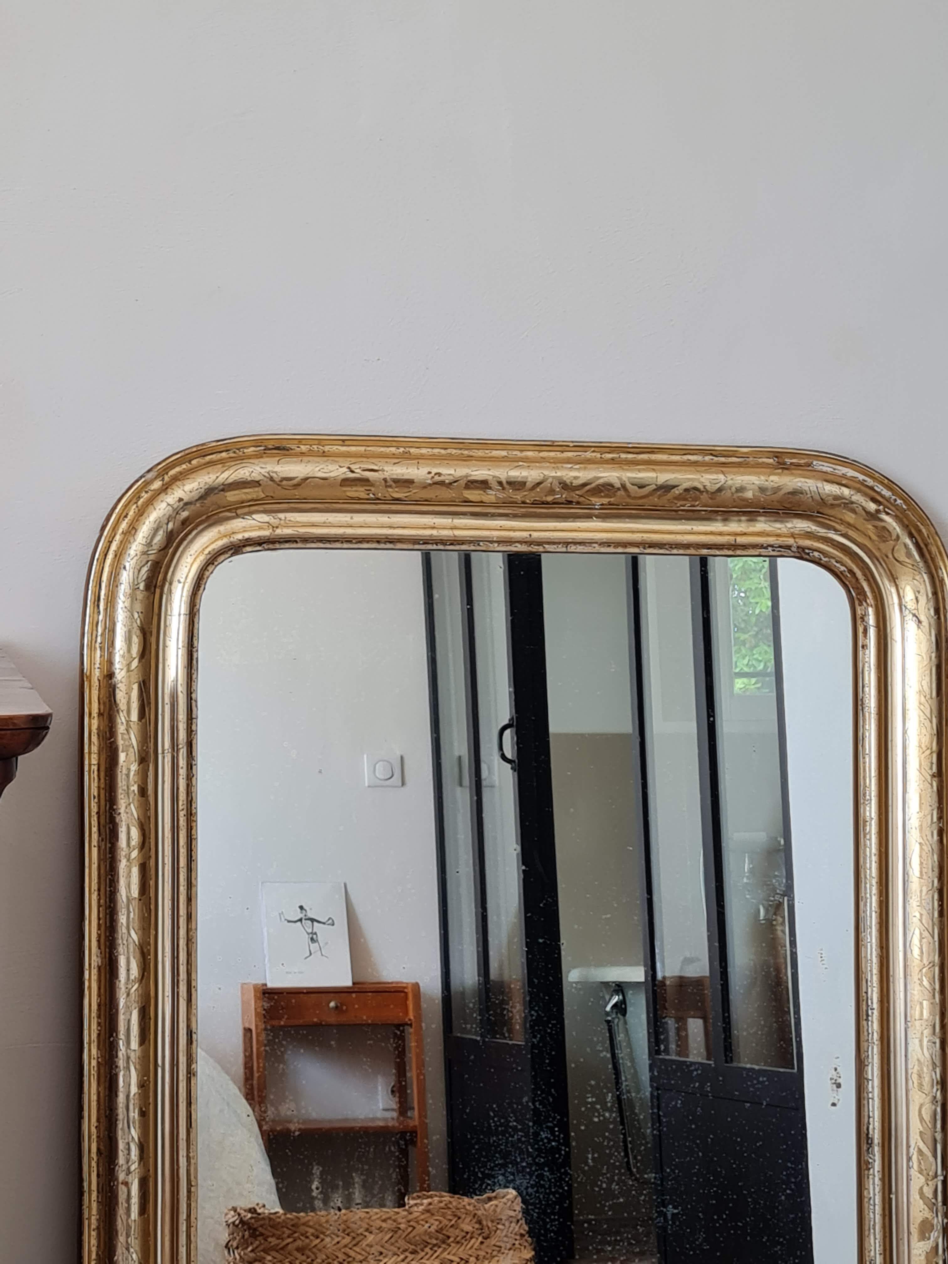 Mirror Louis Philippe former 109x 77