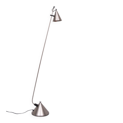 Lampe de sol post-moderne Pola Amstelveen, aluminium, style Memphis, années 1980.