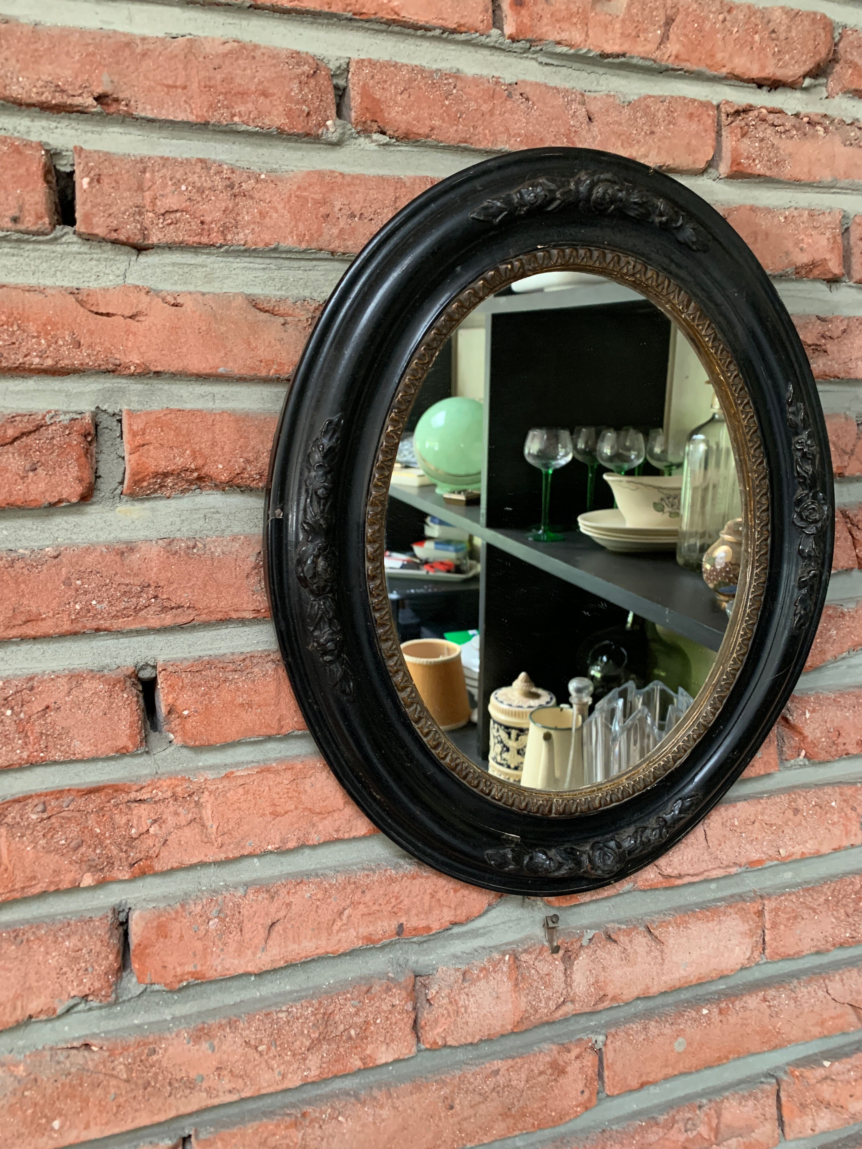 Miroir ovale 37x31cm