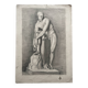 Old academic nude drawing based on an ancient statue.
