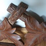 Porte pipes en bois sculpté