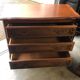 Commode 3 Tiroirs Noyer et Laiton