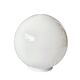 Globe boule vintage en opaline blanche - 28 cm