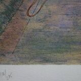 Rolf RAFFLEWSKI: Garden of Paris with a Kiss, original signed lithograph