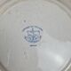 Set of 6 antique flat plates from Creil and Montereau, La Vallières service, 23 cm