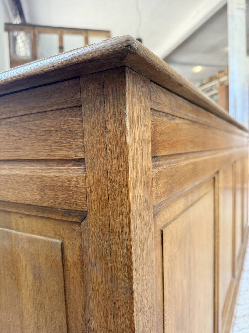1950s oak office counter