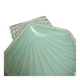 Vintage shell B. Letalle Saint-Clément celadon green with pearl decoration