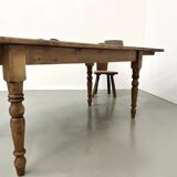 70s pine farmhouse table
