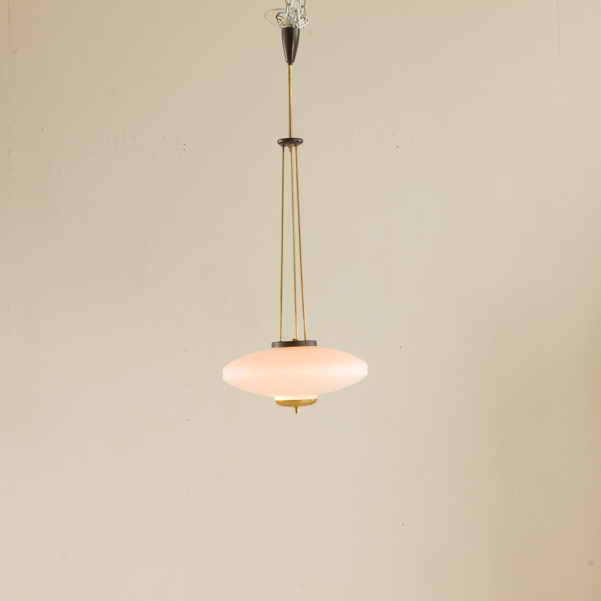 Italian disc lamp in the style of Pietro Chiesa, 1960s