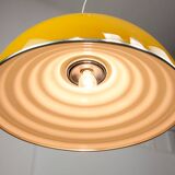 Rare Large Yellow Space-age Pendant from Guzzini, 1970s