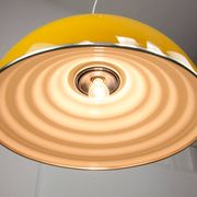 Rare Large Yellow Space-age Pendant from Guzzini, 1970s