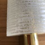 Metal and glass wall light