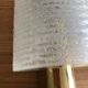 Metal and glass wall light