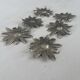 Set of 6 vintage silver-plated knife rests • Daisy flowers