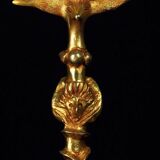 Pierre Casenove lamp base sculpture gilded bronze circa 1980