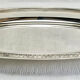 oval semi-hollow dish 45 cm silver-plated Gallia Christofle Malmaison