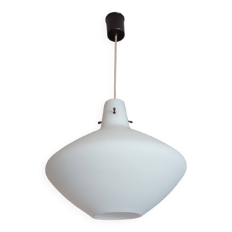 Vintage opaline pendant light from the 60s