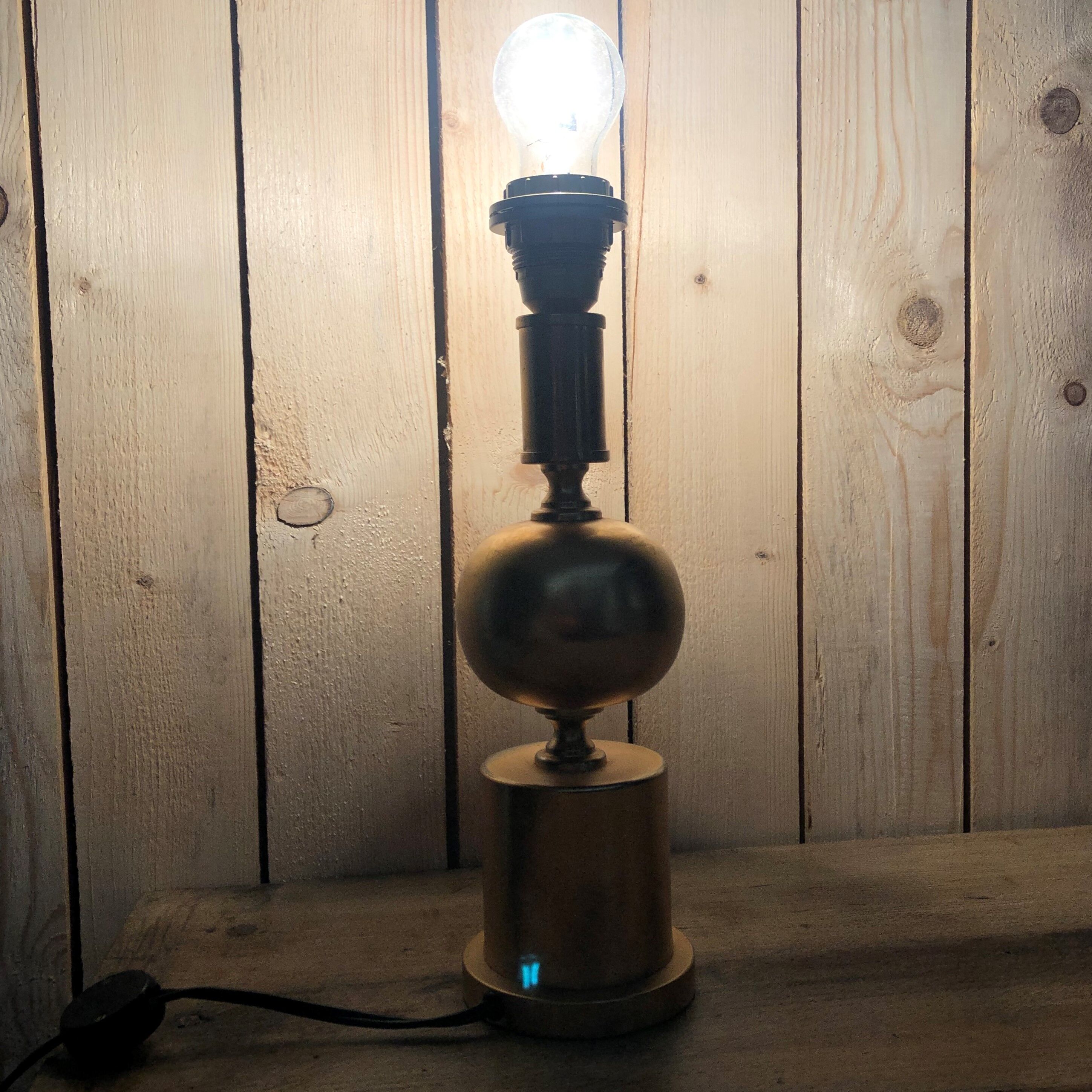 Vintage golden lamp foot