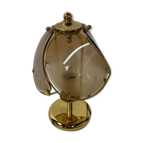 Lampe vintage dorée de table