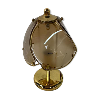 Lampe vintage dorée de table